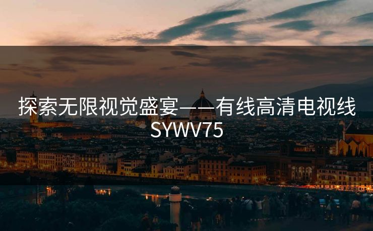 探索无限视觉盛宴——有线高清电视线SYWV75